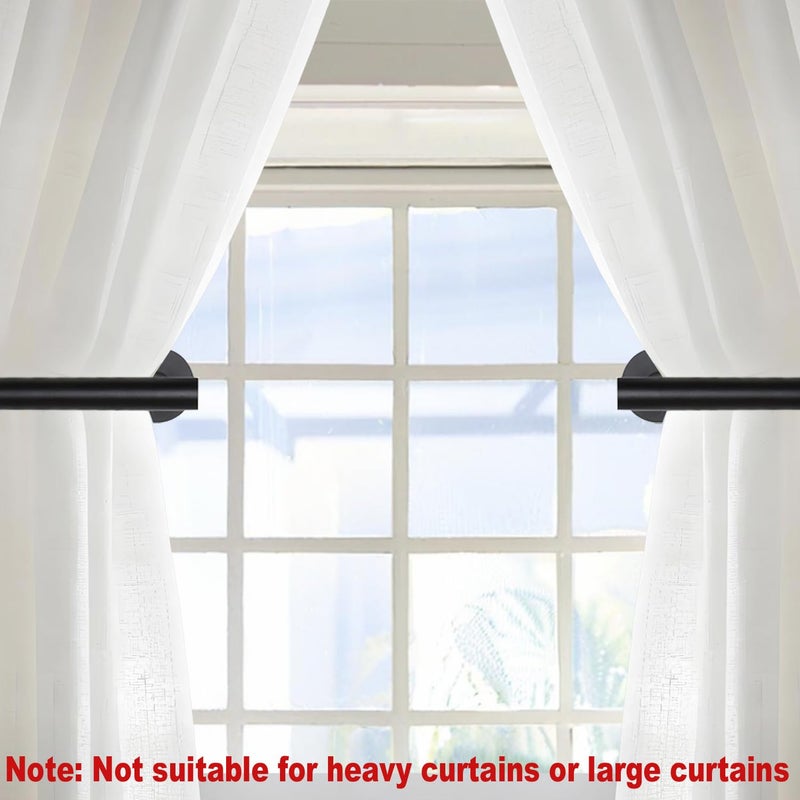 Hoousuper Curtain Tiebacks Hooks Wall Mounted  Curtain Holdbacks Screw-in  Curtain Holders for Drapes  Curtain Pull Backs  Curtain Tie Backs 304 Stainless Steels  2pcs Black - Image 3